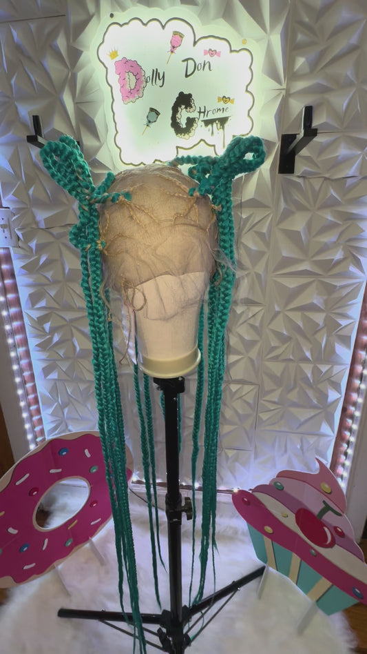 Turquoise Braided blue A5#