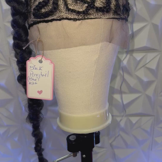 #A2. Dolly Pony Tail Synthetic Braided Wig.