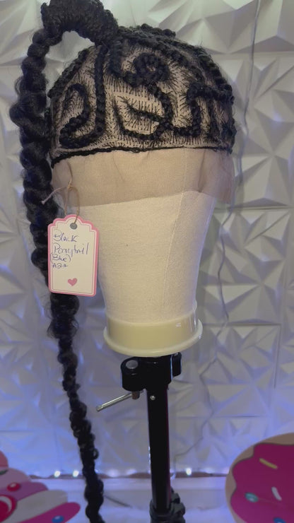 #A2. Dolly Pony Tail Synthetic Braided Wig.